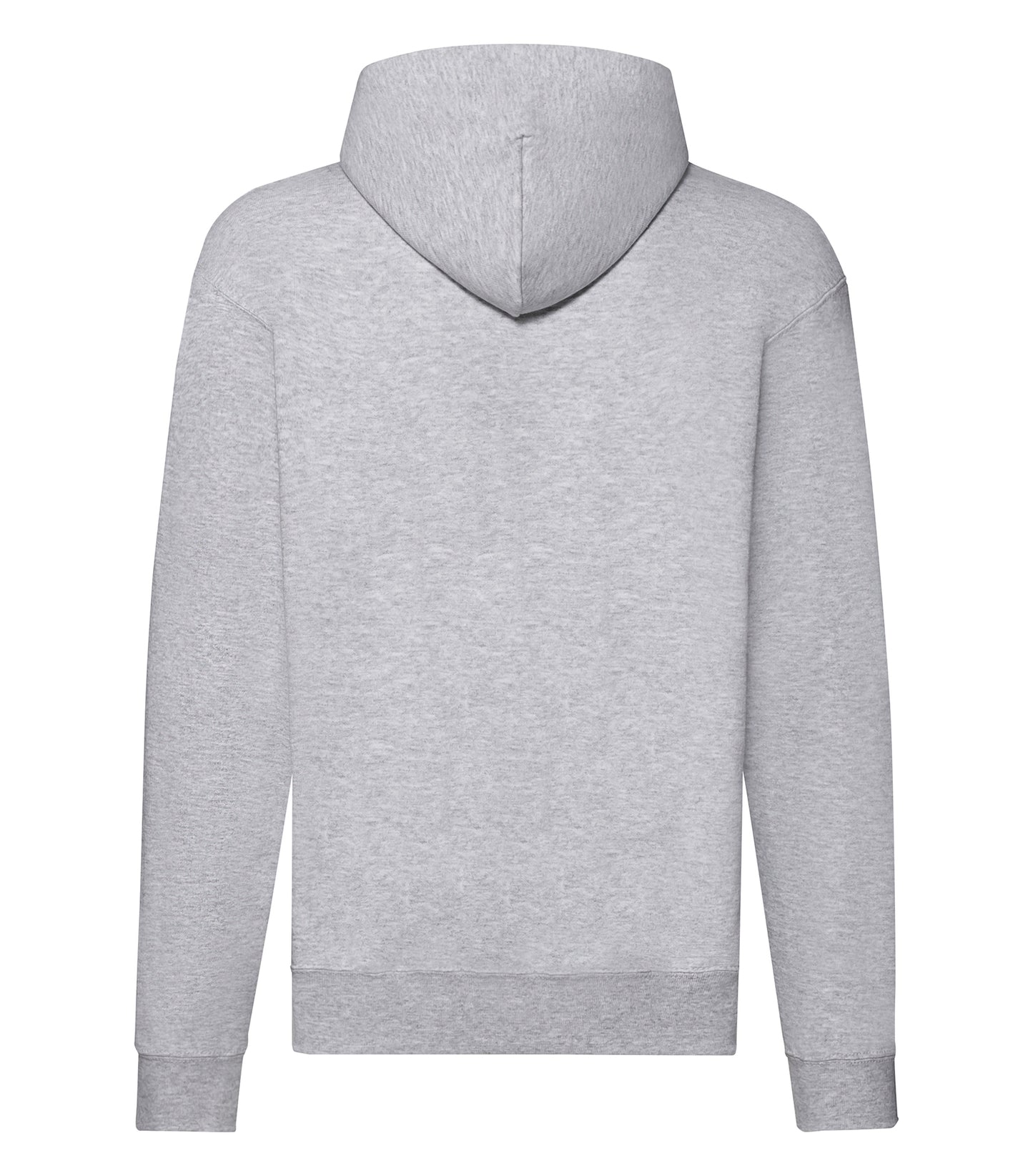 Hoodie klassisk med lynlås - Grå