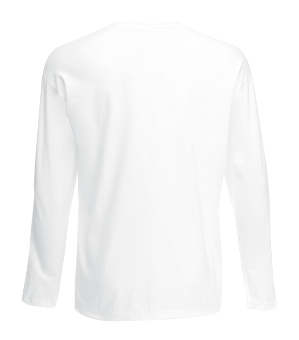 Langærmet T-Shirt - Hvid