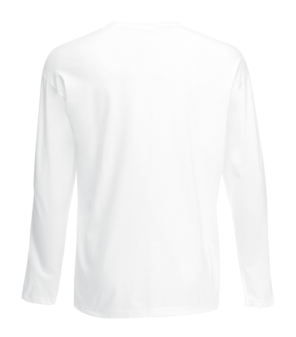 Langærmet T-Shirt - Hvid