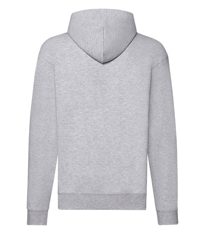 Hoodie klassisk med lynlås - Grå